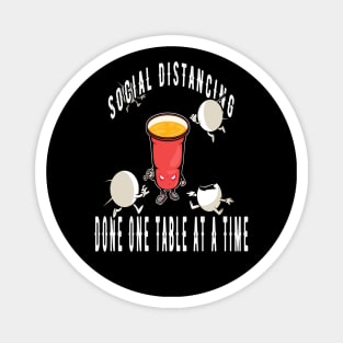 Beer Pong Social Distancing Magnet